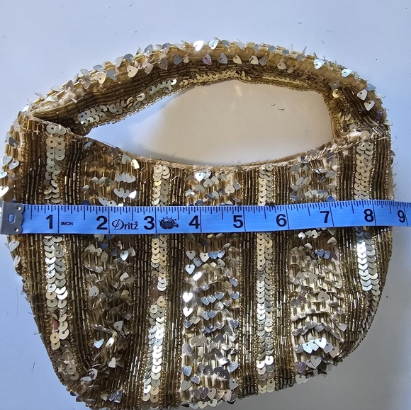Sequin Gold Mini Bag - Picture 6 of 7